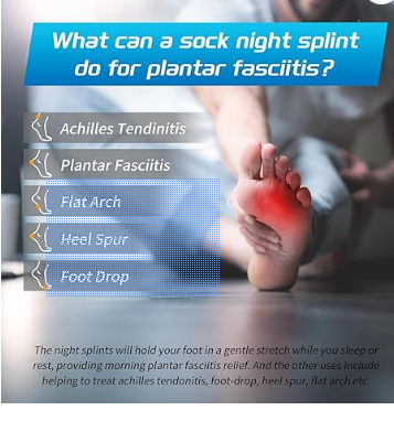 Night Splint Sock with Massage Ball