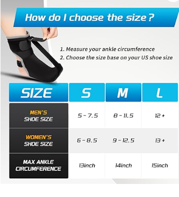 Night Splint Sock with Massage Ball